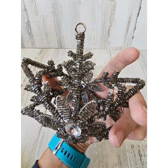 Beaded star ornament large - Picture 5 of 7